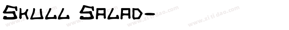 Skull Salad字体转换